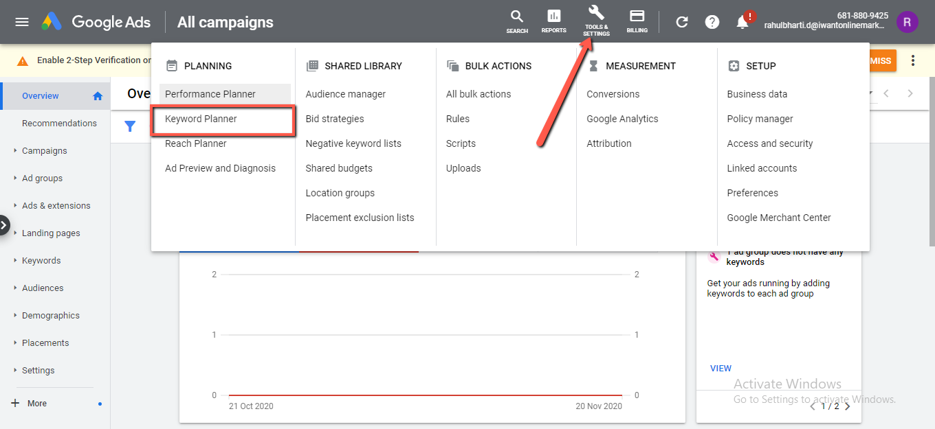 How To Use Google Keyword Planner To Rank Higher [2020]