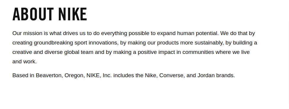 About Nike