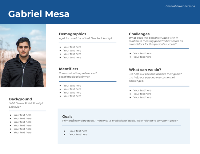 Buyer Persona Example