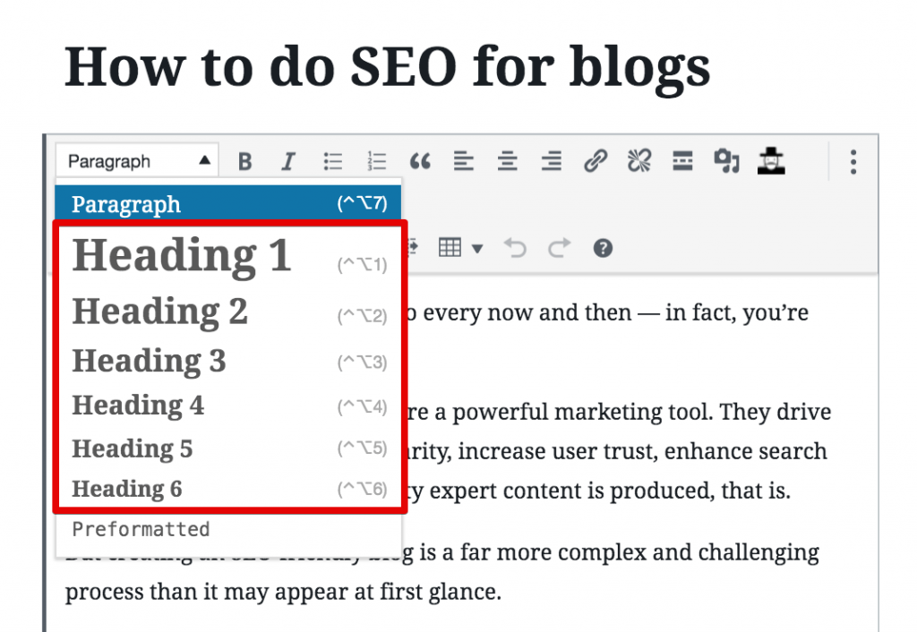seo for blogs