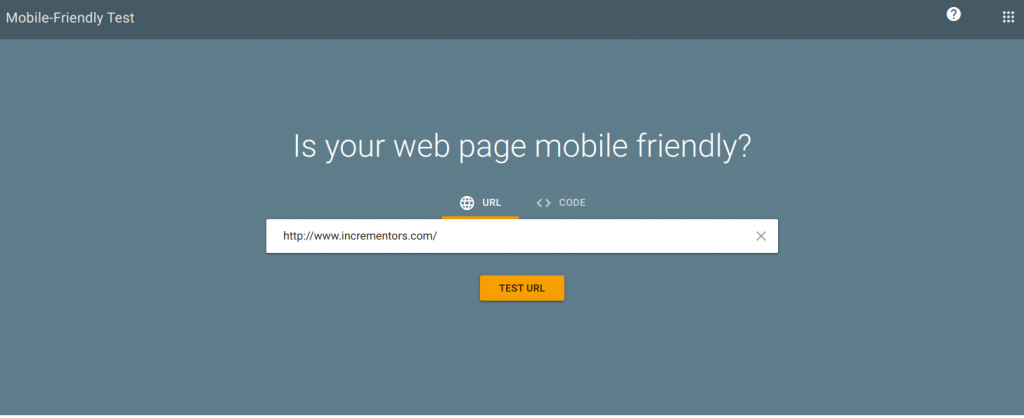 Google’s Mobile-Friendly test- Search
