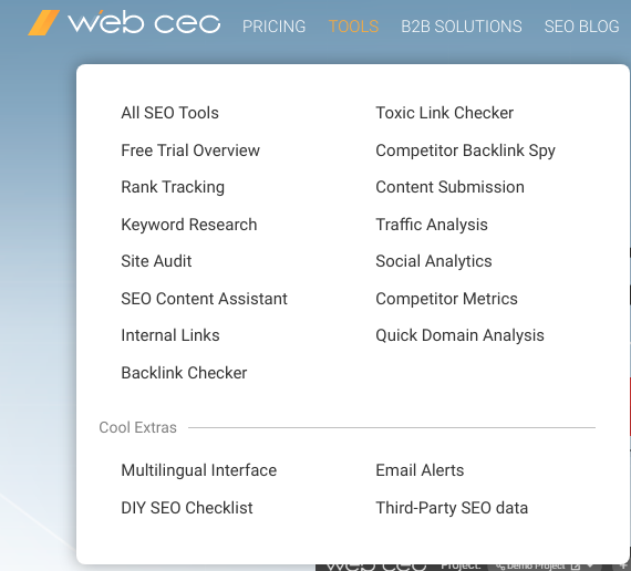 Implement Automation- WebCeo Tool