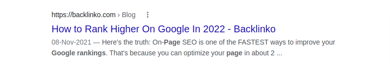 On Page SEO- Meta Title