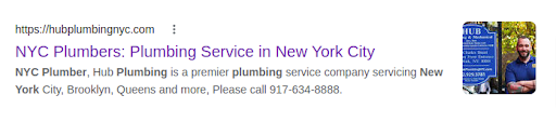 On page SEO techniques for plumbers- Title tags and meta descriptions